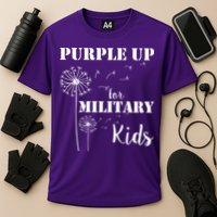 Purple Up Military Child Cooling Performance Crew T-Shirt