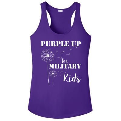 Purple Up Military Child Ladies PosiCharge Competitor Racerback Tank