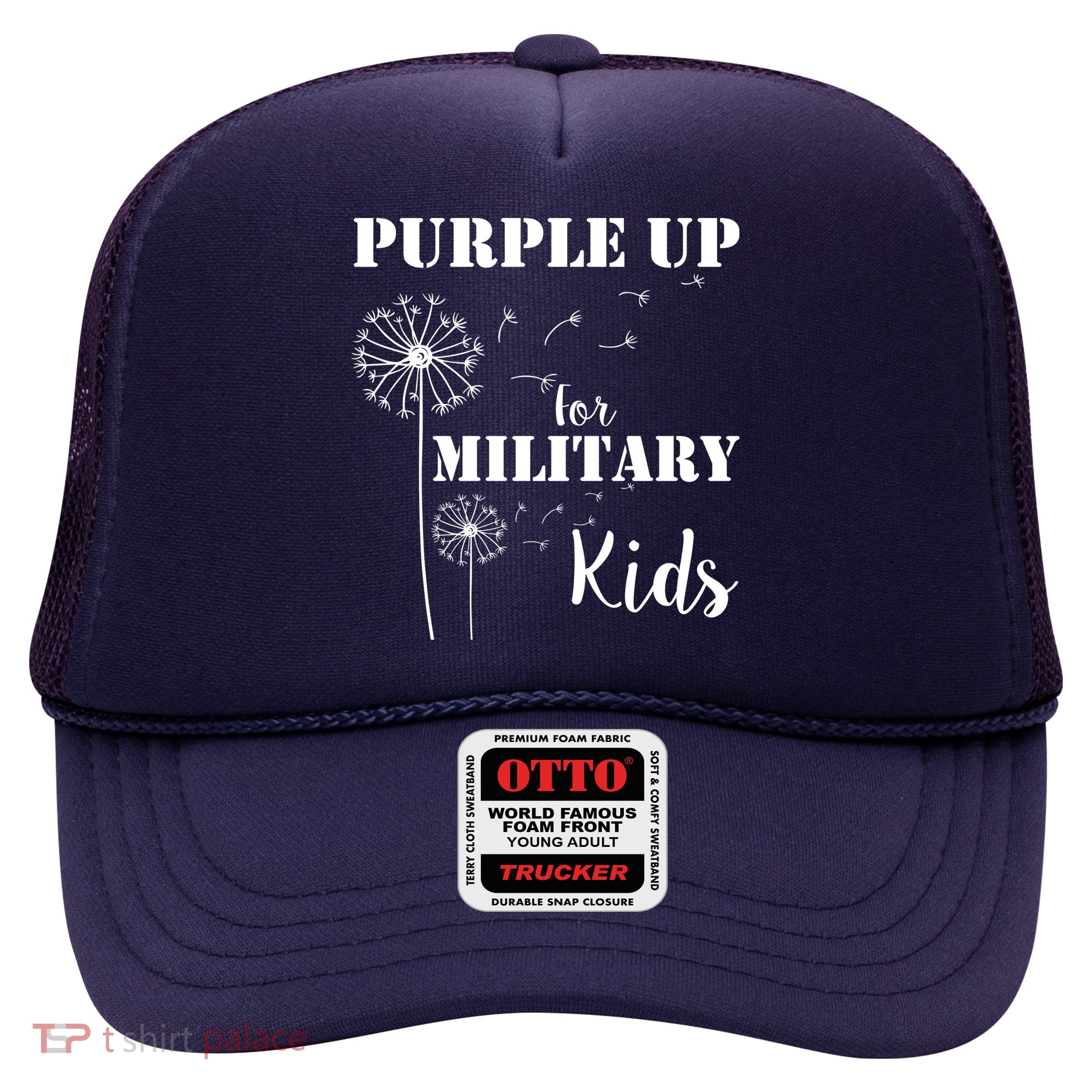 Purple Up Military Child Trucker Hat