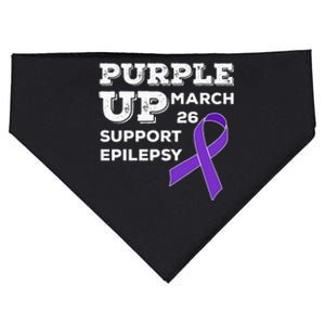 Purple UP March 26 Support Epilepsy Awareness Day USA-Made Doggie Bandana