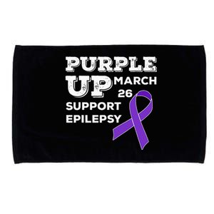 Purple UP March 26 Support Epilepsy Awareness Day Microfiber Hand Towel