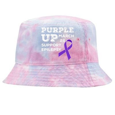 Purple UP March 26 Support Epilepsy Awareness Day Tie-Dyed Bucket Hat