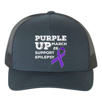 Purple UP March 26 Support Epilepsy Awareness Day Yupoong Adult 5-Panel Trucker Hat