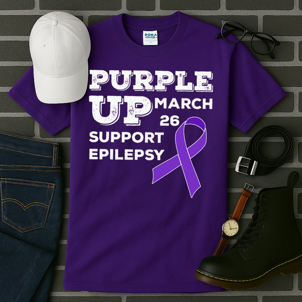 Purple UP March 26 Support Epilepsy Awareness Day Tall T-Shirt