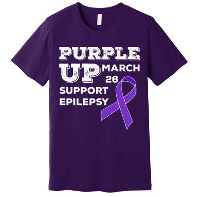 Purple UP March 26 Support Epilepsy Awareness Day Premium T-Shirt