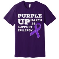 Purple UP March 26 Support Epilepsy Awareness Day Premium T-Shirt