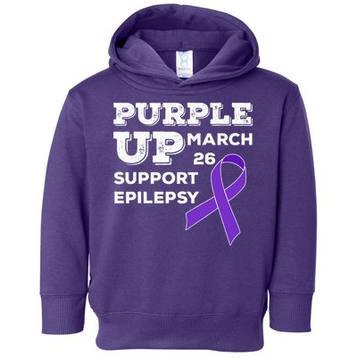 Purple UP March 26 Support Epilepsy Awareness Day Toddler Hoodie