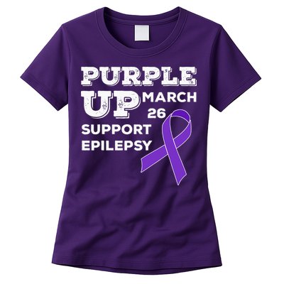 Purple UP March 26 Support Epilepsy Awareness Day Womens T-Shirt