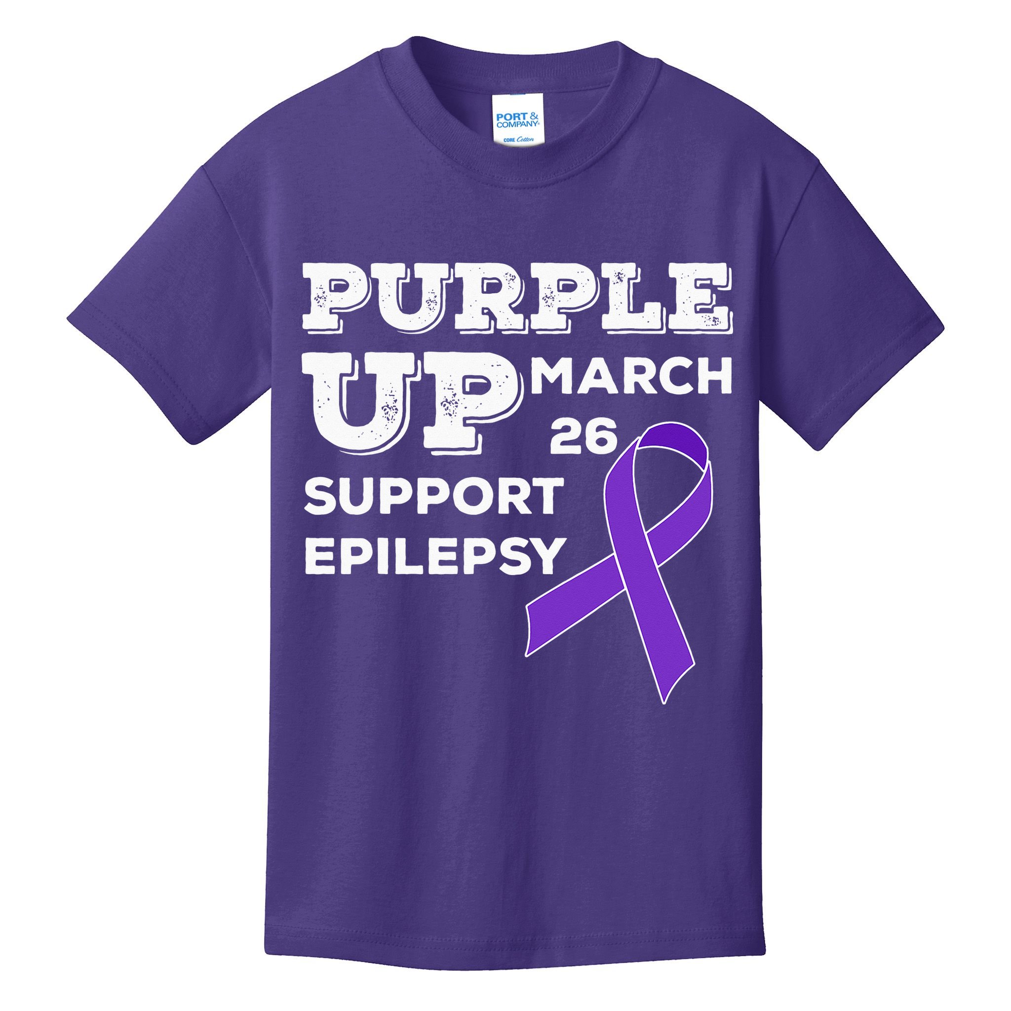 Purple UP March 26 Support Epilepsy Awareness Day Kids T-Shirt