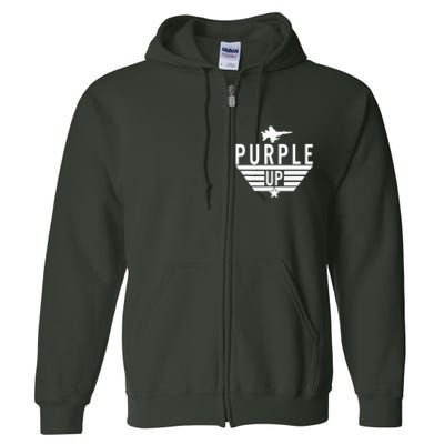 Purple Up Military Child Month Full Zip Hoodie