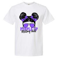 Purple Up Military Child Hair Bun Garment-Dyed Heavyweight T-Shirt