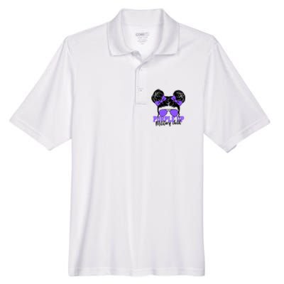 Purple Up Military Child Hair Bun Men's Origin Performance Piqué Polo