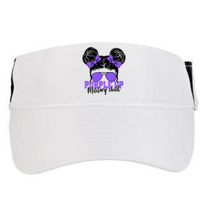 Purple Up Military Child Hair Bun Adult Drive Performance Visor