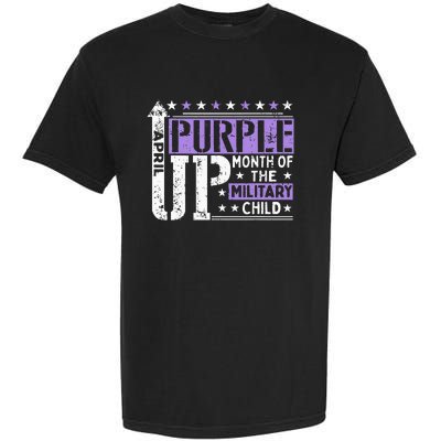 Purple Up Month Of Military Child Awarenes Garment-Dyed Heavyweight T-Shirt