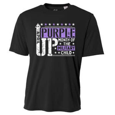 Purple Up Month Of Military Child Awarenes Cooling Performance Crew T-Shirt