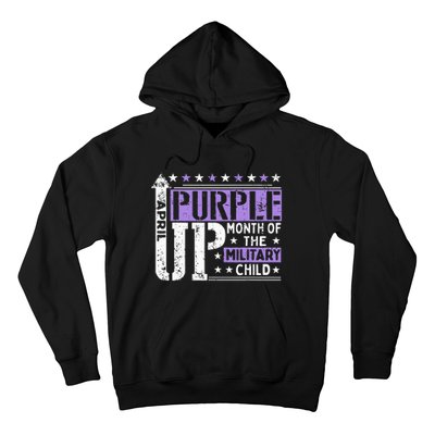 Purple Up Month Of Military Child Awarenes Hoodie