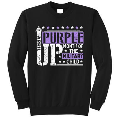 Purple Up Month Of Military Child Awarenes Sweatshirt