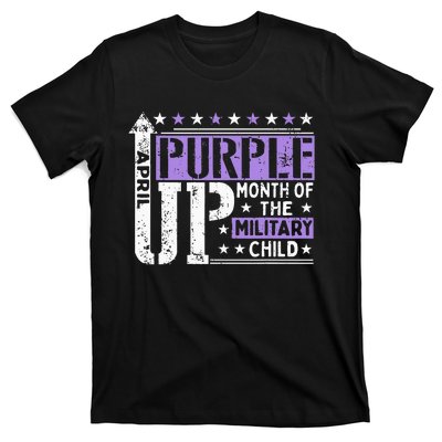 Purple Up Month Of Military Child Awarenes T-Shirt