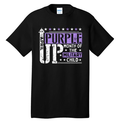 Purple Up Month Of Military Child Awarenes Tall T-Shirt