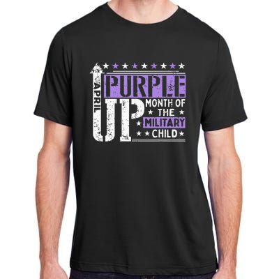 Purple Up Month Of Military Child Awarenes Adult ChromaSoft Performance T-Shirt