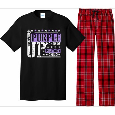 Purple Up Month Of Military Child Awarenes Pajama Set