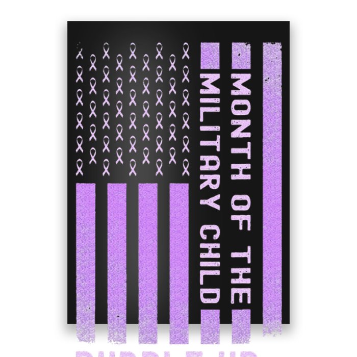 Purple Up Military April Military Month Poster