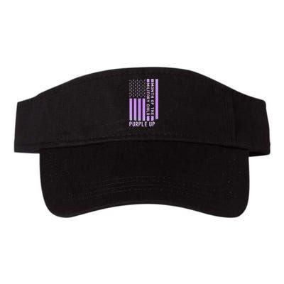 Purple Up Military April Military Month Valucap Bio-Washed Visor