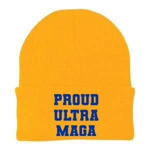 Proud Ultra MAGA Varsity USA United States Of America Knit Cap Winter Beanie