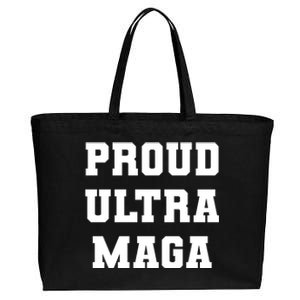 Proud Ultra MAGA Varsity USA United States Of America Cotton Canvas Jumbo Tote