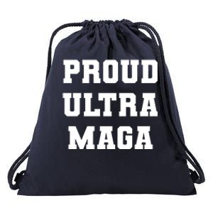 Proud Ultra MAGA Varsity USA United States Of America Drawstring Bag