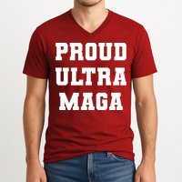 Proud Ultra MAGA Varsity USA United States Of America V-Neck T-Shirt