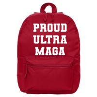 Proud Ultra MAGA Varsity USA United States Of America 16 in Basic Backpack