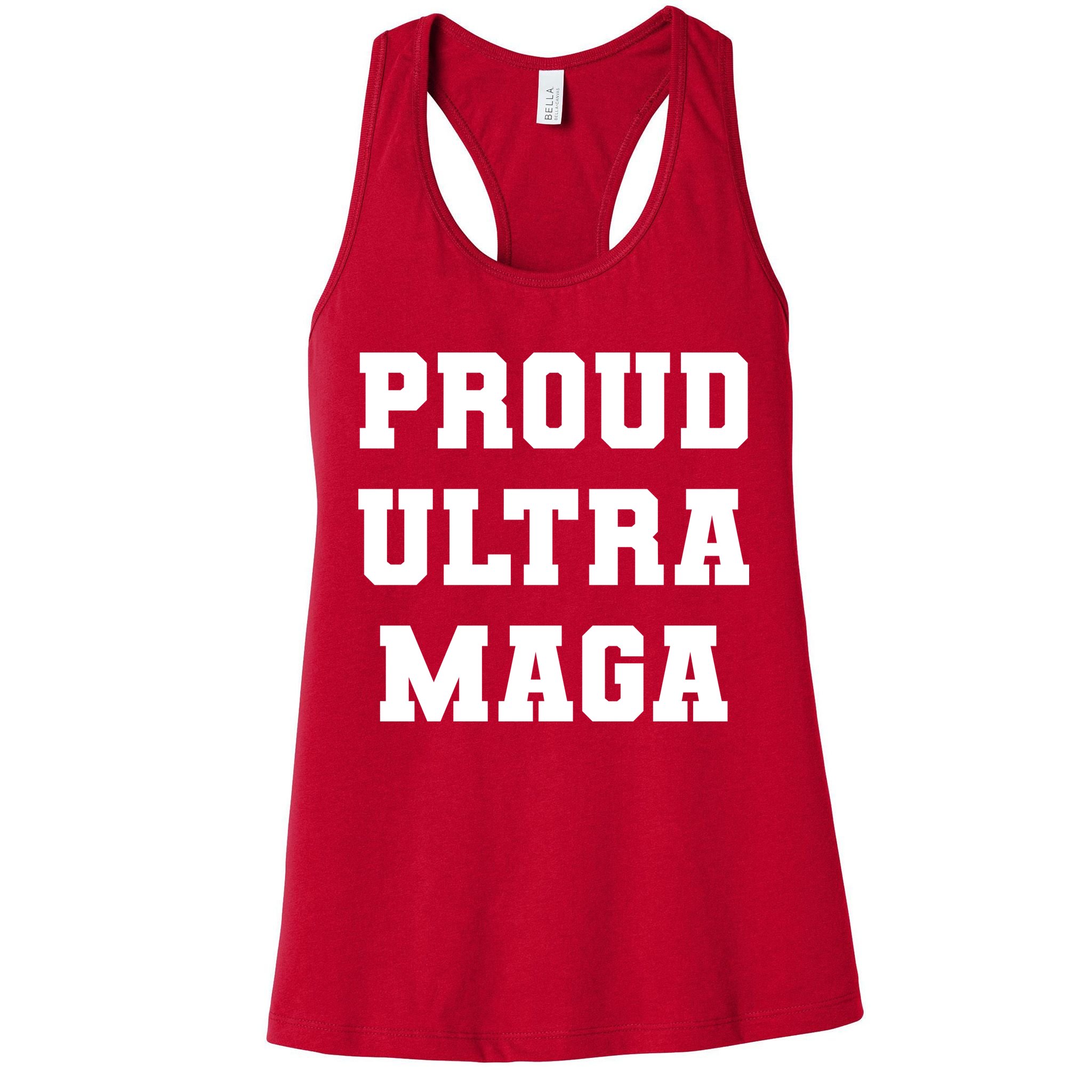 Proud Ultra MAGA Varsity USA United States Of America Womens Tank Top