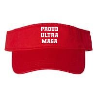 Proud Ultra MAGA Varsity USA United States Of America Valucap Bio-Washed Visor