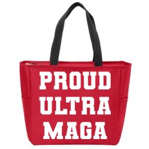 Proud Ultra MAGA Varsity USA United States Of America Zip Tote Bag