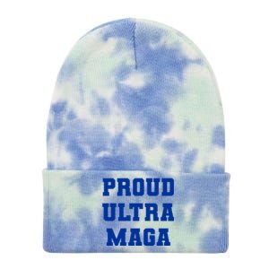 Proud Ultra MAGA Varsity USA United States Of America Tie Dye 12in Knit Beanie