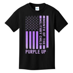 Purple Up Military April Military Month Kids T-Shirt