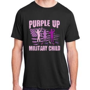 Purple Up Military Child US Flag Military Child Awareness Adult ChromaSoft Performance T-Shirt