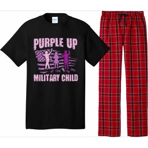 Purple Up Military Child US Flag Military Child Awareness Pajama Set