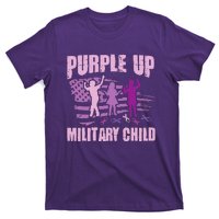 Purple Up Military Child US Flag Military Child Awareness T-Shirt