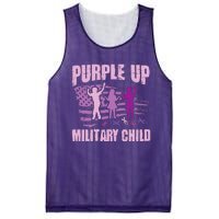 Purple Up Military Child US Flag Military Child Awareness Mesh Reversible Basketball Jersey Tank