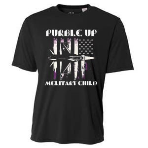 Purple Up Melitary Child Cooling Performance Crew T-Shirt