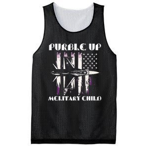 Purple Up Melitary Child Mesh Reversible Basketball Jersey Tank