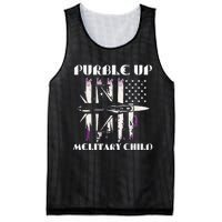 Purple Up Melitary Child Mesh Reversible Basketball Jersey Tank