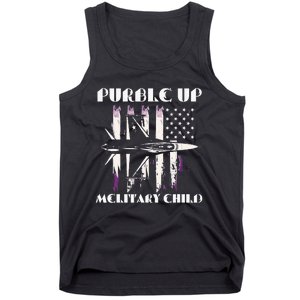 Purple Up Melitary Child Tank Top