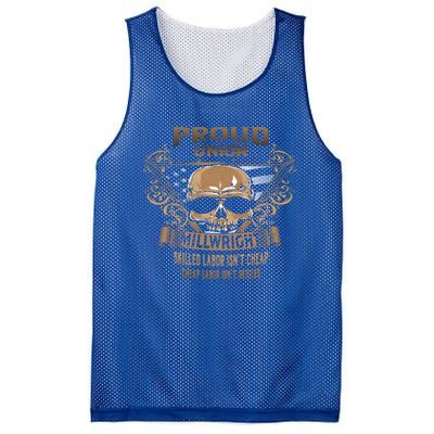 Proud Union Millwright Gift Mesh Reversible Basketball Jersey Tank