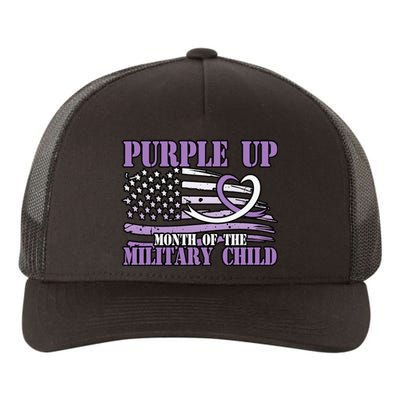 Purple Up Month Of The Military Child Yupoong Adult 5-Panel Trucker Hat