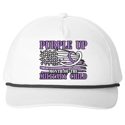 Purple Up Month Of The Military Child Snapback Five-Panel Rope Hat