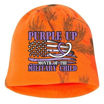 Purple Up Month Of The Military Child Kati - Camo Knit Beanie