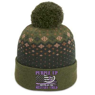 Purple Up Month Of The Military Child The Baniff Cuffed Pom Beanie